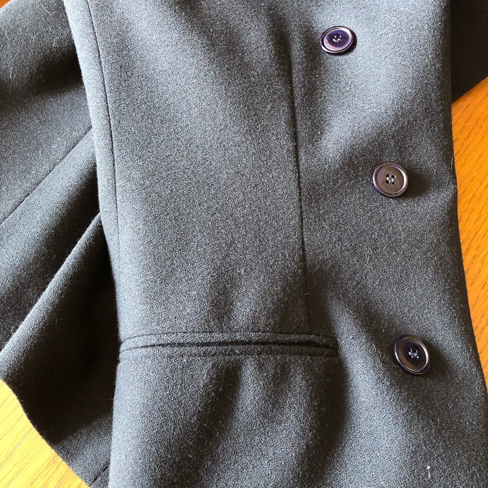Vintage Navy Blue 100% Wool Blazer Jones New York - Picture 8 of 10